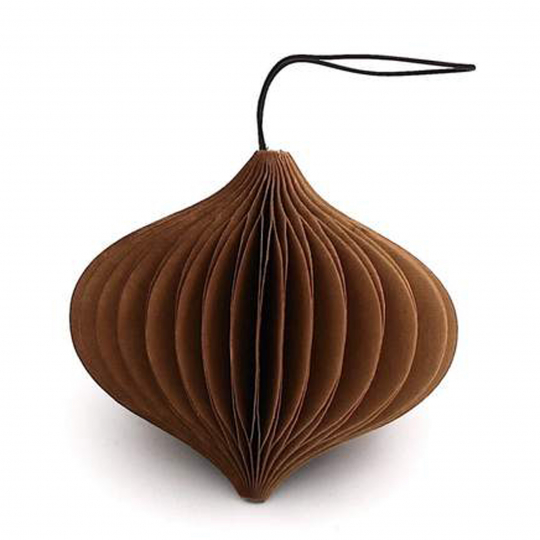 Ozdoba choinkowa 'Onion' - Jasnobrązowa