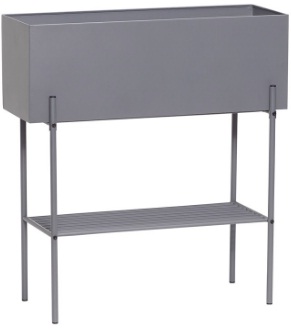 Doniczka - Metal/Szara