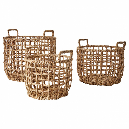 Zestaw 3 koszy 'Collect' - Naturalny