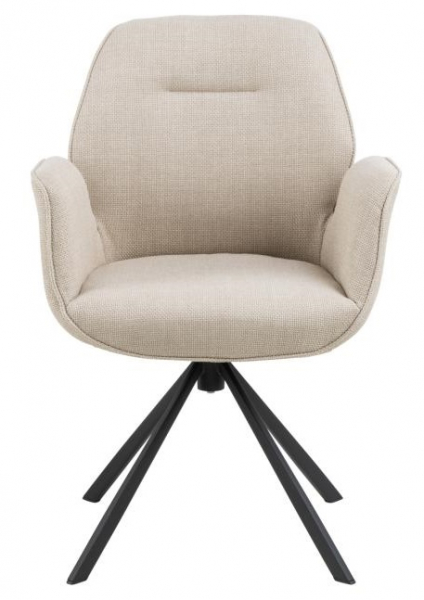 Krzesło 'Bjuv' - Beżowy/Czarny