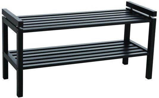 Stojak na buty 'Confetti' 80 cm - Czarny