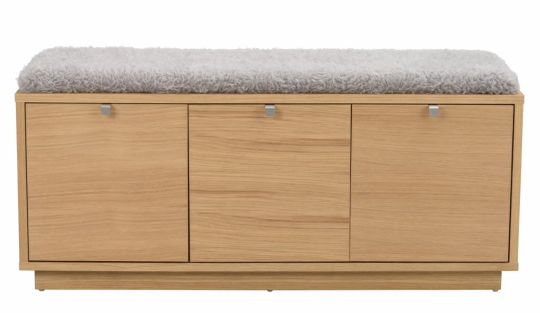 Ławka 'Confetti' 106cm - Dąb/Jasnoszary