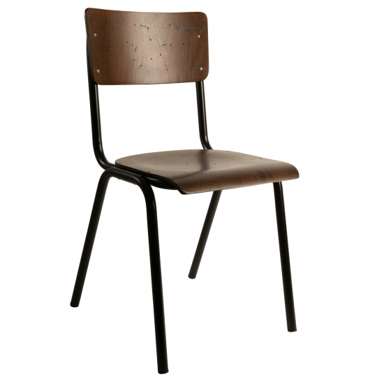 Krzesło 'Scuola' - Brązowy