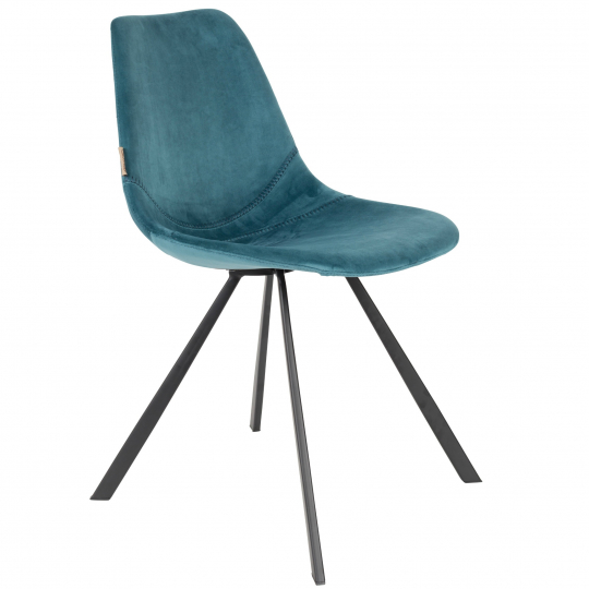 Krzesło 'Franky' - Aksamit/Petrol