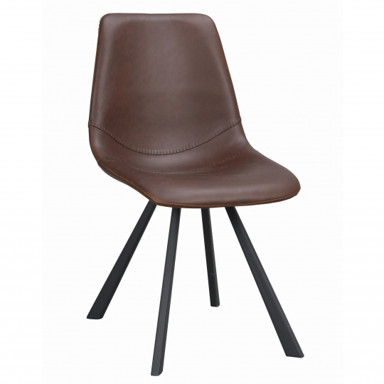 Krzesło 'Auburn' - Brązowe/Czarne