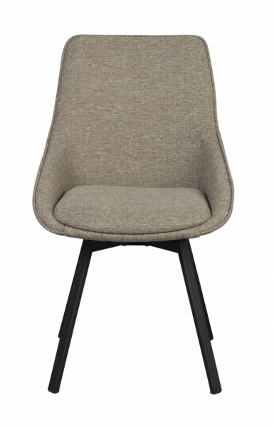 Krzesło 'Alison' - Ciemnobeżowe/czarne