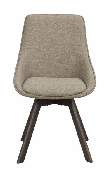 Krzesło 'Alison' - Ciemnobeżowy/Dąb