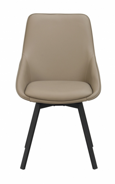 Krzesło 'Alison' Skóra - Beżowy/czarny