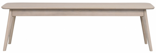 Ławka 'Yumi' - Białe olejowane dębowe