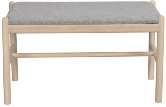 Ławka 'Milford' - Białe pigmentowane/Szare