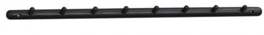 Listwa na haczyki 'Milford' 80cm - Czarne