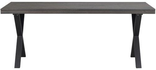 Stół jadalny 'Brooklyn' 170x95cm - Ciemnobrązowy/X-noga