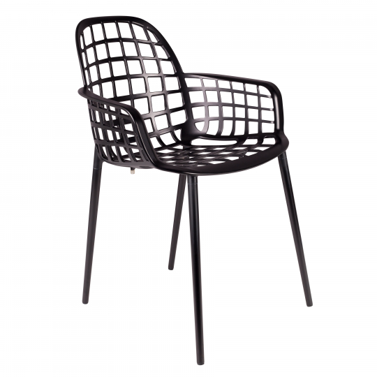 Krzesło 'Albert' Kuip Garden - Czarny