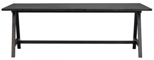 Stół jadalny 'Carradale' 220x100cm - Czarny/A-noga