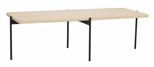 Stolik kawowy 'Shelton' 145x60cm - Białopigmentowany dąb