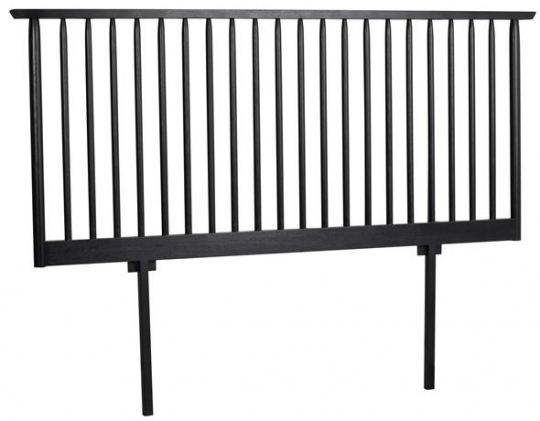 Wezgłowie 'Riggins' - Czarne