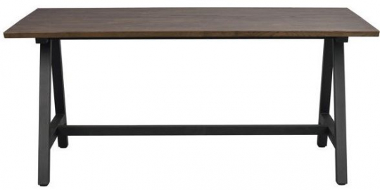 Stół jadalny 'Carradale' 170x100cm - Brazowy/Nogi w kształcie A