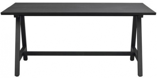 Stół jadalny 'Carradale' 170x100cm - Czarny/Nogi w kształcie A