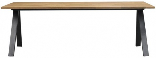 Stół jadalny 'Carradale' 220 cm - Dąb/Nogi w kształcie V