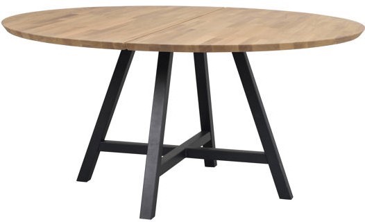 Stół jadalny 'Carradale' Okrągły 150cm - Dąb/Nogi w kształcie X