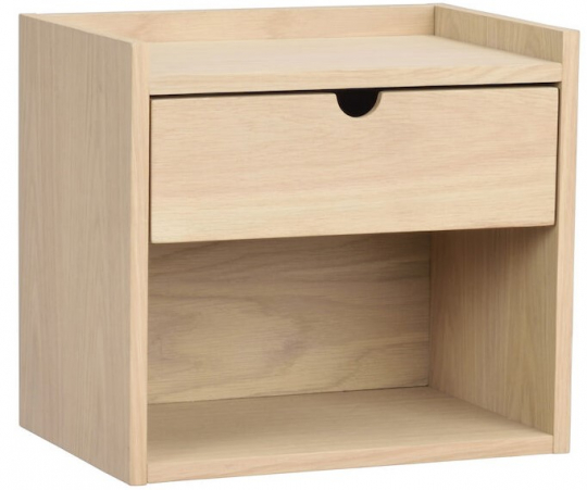 Stolik nocny/Półka ścienna 'Hillmond' - Jasny dąb