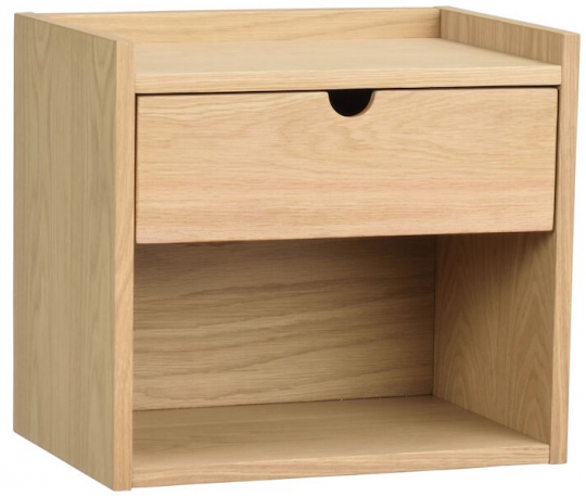 Stolik nocny/Półka ścienna 'Hillmond' - Dąb