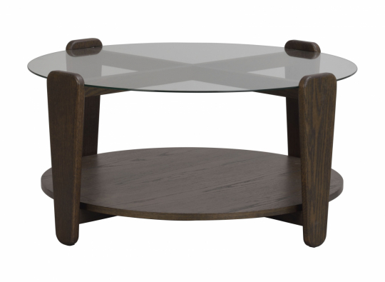 Stolik kawowy 'Arran' Ø93 - Brązowy