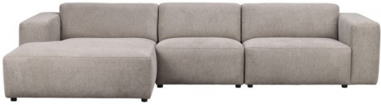 Sofa 4-osobowa 'Willard' z chaise longue V - Beżowy
