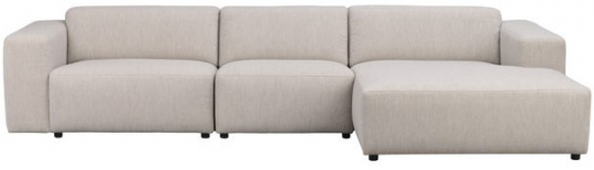 4-osobowa sofa 'Willard' z chaise longue H - Jasnobeżowa