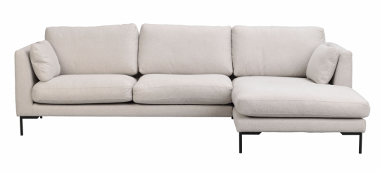 Sofa 'Corwin' Z chaise longue po prawej - Jasnobeżowy