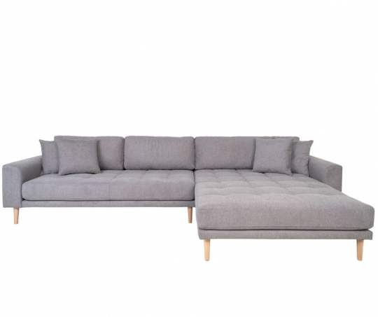 Sofa 'Lido' Prawa - Jasnoszara
