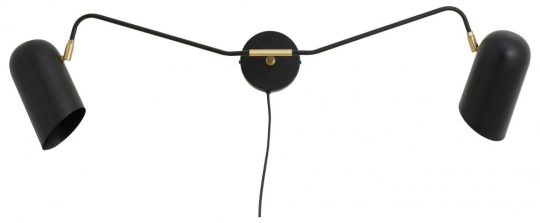 Lampa ścienna 'ERIS' - Czarna