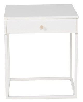 Stolik nocny 'Bergslagen' 41x43 - Biały