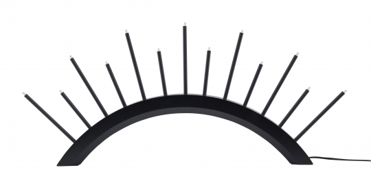 Świecznik adwentowy 'Mölndal' - Czarny