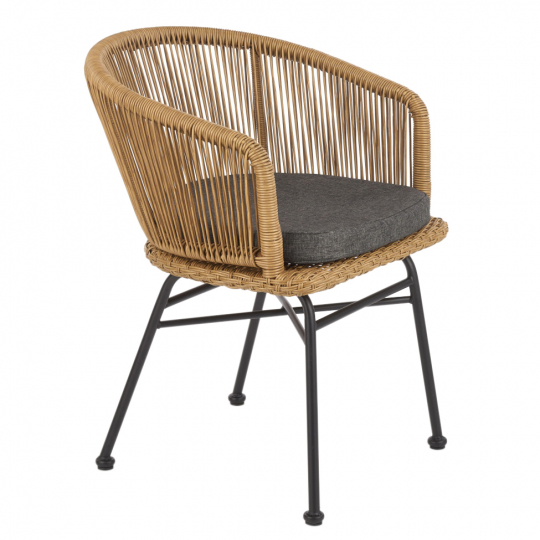 Krzesło 'Country' - Naturalny/Czarny