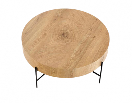 Stolik kawowy 'Lapland' - Dąb/Czarny