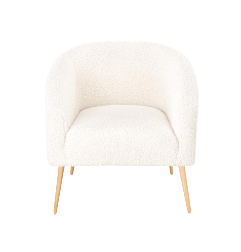 Fotel 'Lugnet' - Kremowy/Naturalny