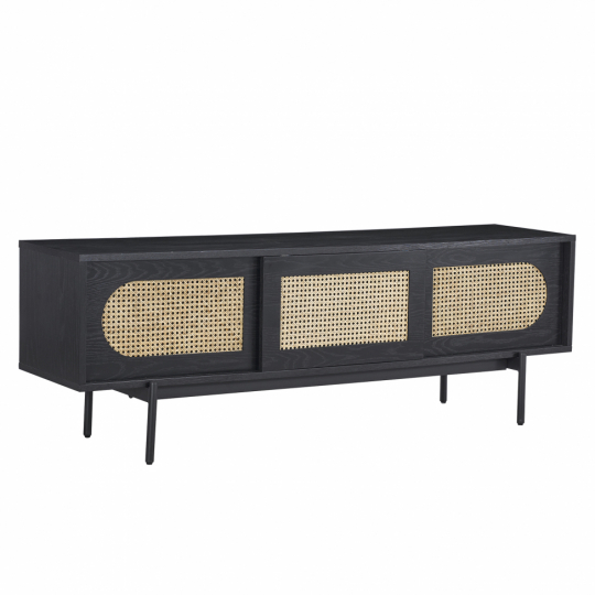 Stolik RTV 'Trend' - Czarny/Naturalny