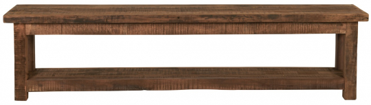 Ławka z półkami 'Unique' - Naturalny