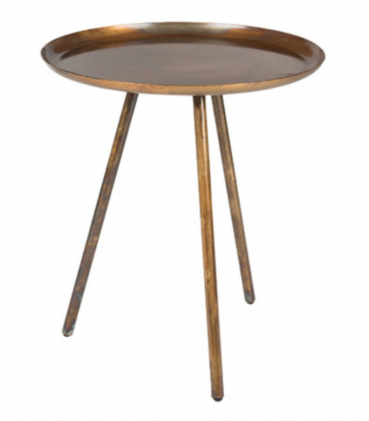 Stolik boczny 'Frost' - Miedź lakierowana