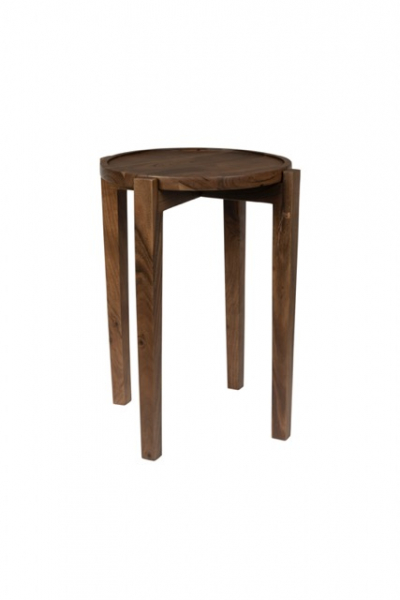 Stolik boczny 'Shane' 40x40 - Brązowy