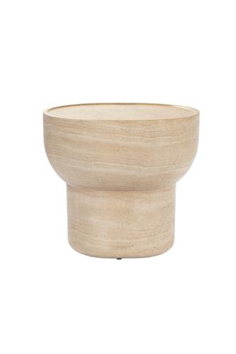 Stolik boczny 'Noble' Owalny - Beżowy