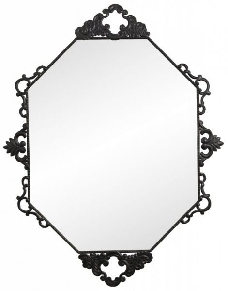 Lustro ścienne 'Larus' - Czarny 