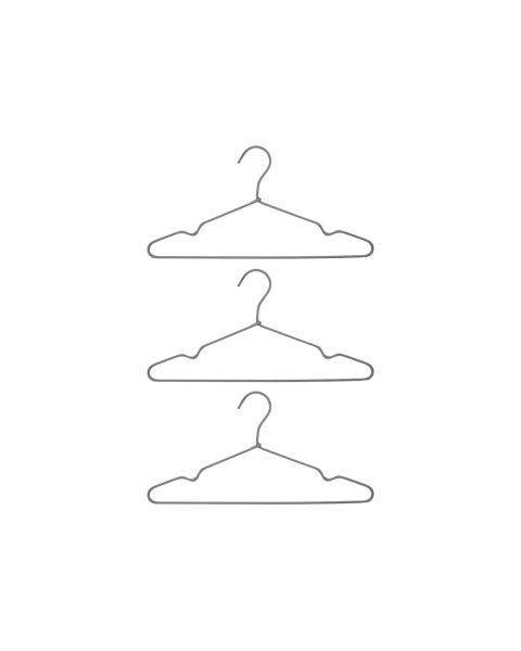 Wieszak 'Wire' 3-pak - Jasnoszary