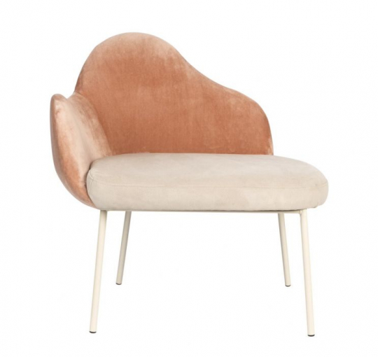 Fotel 'Friuli' - Stary róż