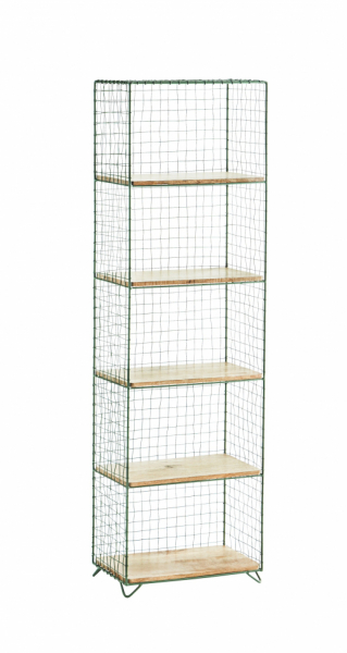 Półka 'Iron' - Zielona/naturalna