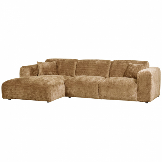 Sofa 'Cloud' 3-osobowa z chaise longue lewa - Żółta