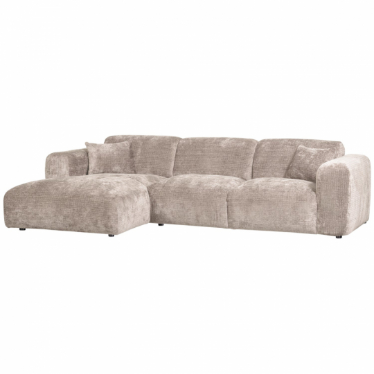 Sofa 'Cloud' 3-osobowa z chaise longue lewa - Szara