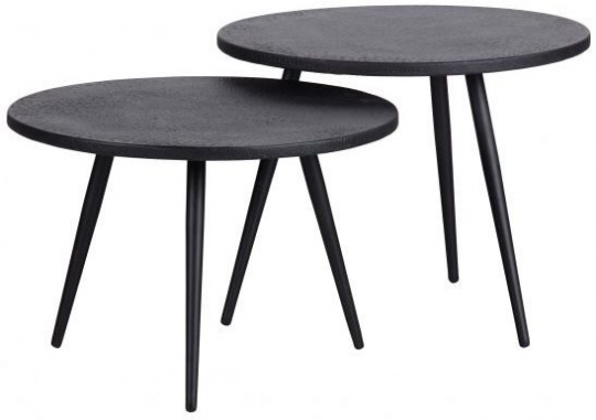 Stolik boczny 'Suze' 2 części - Czarny