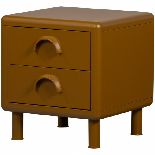 Stolik nocny 'Rune' - Żółty